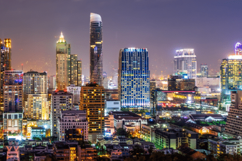 Image of the Los Angeles Syline at night